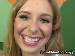 Dirty sexy whore Laila Mason Blows huge black cock for a Spunkmouth Thumb