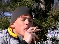 Awesome twink Roma likes smoking and stroking at once Thumb