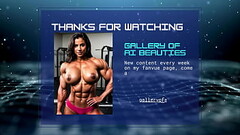 Sexy Naked Naughty Muscular Strong Bodybuilder Women in the Gym AI Generated Images Thumb