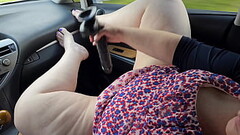 Sexy Big Ass Pawg Milf With Big Tits Caught Masturbating Publicly In Car (Thick White Girl Masturbat Thumb