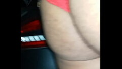 Wearing wives dress and panties Thumb