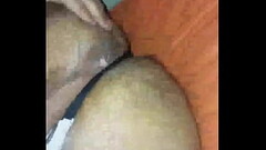 In thong alone with wet pussy Thumb