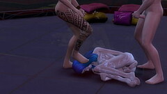 Beauty shemale Jane Insane, party night gone wrong in Sims 4 world Thumb