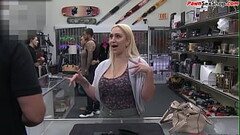 Curvy blonde milf with big tits gets fucked in the pawnshop Thumb