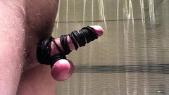 Big thick mushroom cock tied up solo Thumb