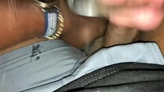 Husband record young black bull cum in his wife moutb Thumb