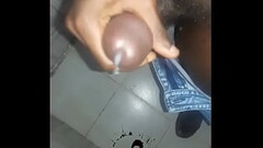 AFRICAN MALE MASTURBATION - BLACK HUGE DICK CUM Thumb