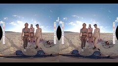 Naughty America - VR you get to fuck 3 chicks in the desert Thumb
