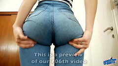 AMAZING Teen ASS in Super Tight Jeans And Perfect Cameltoe! Thumb