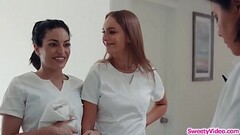 Lesbian masseuse toys her coworkers ass Thumb