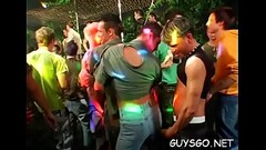 Bunch of men with hungry assholes having a blast at gay orgy Thumb