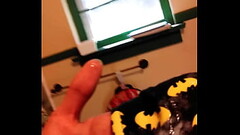 Sissy cleaning his cum up Thumb