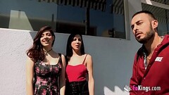 De-stressing the hard-working guys in on neighbourhood but getting '_em to fuck Lina and her she Thumb