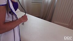 Sexy Nurse Inna sucks her Doctors cock in POV Thumb