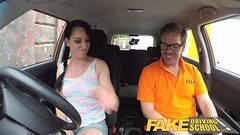 Fake Driving School Cheating learners tight pussy filled with cum Thumb