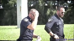 Gay porn video of sexy hot police  Suspect on the Run, Gets Deep Thumb