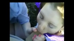Two girls jerk a guy off to big cumshot outdoors Thumb