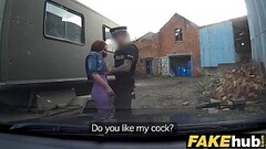 Fake Cop Unfaithful girlfriend feels the Thumb