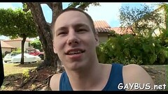Explicit knob riding with gays Thumb