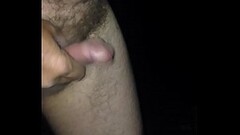 Wanking outdoors and shooting my load Thumb