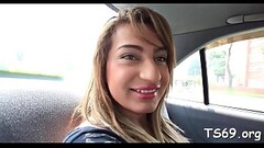 Admirable training for tranny'_s prick Thumb
