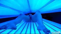 teen latina student gives lesbian pussy a massage in tanning bed Thumb